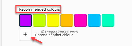 Önerilen Renkler Başka Bir Renk Seçin