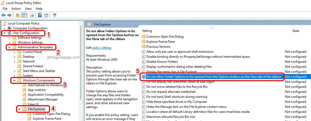 A mappabeállítások engedélyezése vagy letiltása Windows 11, 10 rendszeren