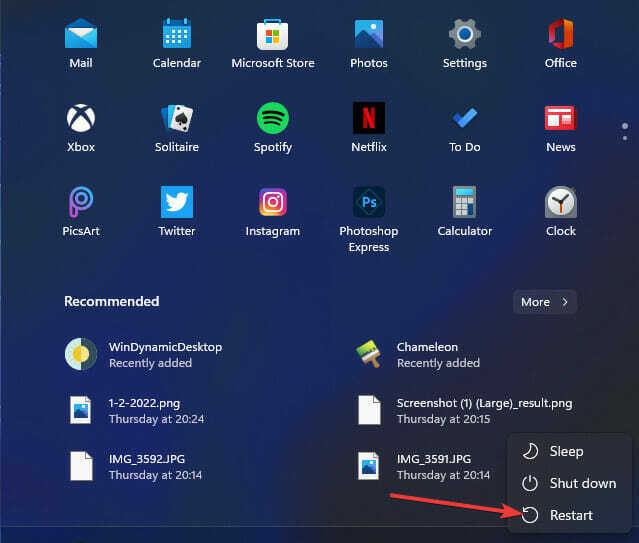 Tlačidlo Reštartovať poštová aplikácia systému Windows 11 nefunguje