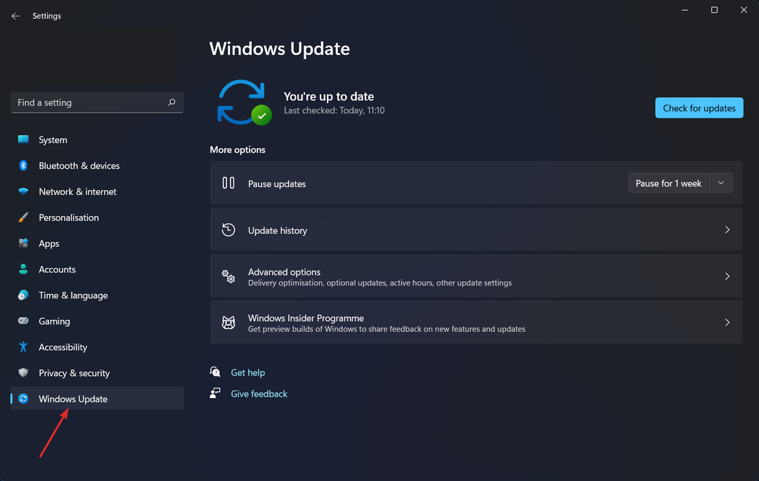 Windows-update Windows 11 dinamička brzina osvježavanja ne radi