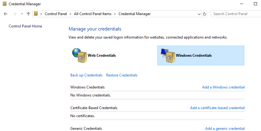 Windows credentials Kļūda, gatavojoties sūtīt koplietošanas ziņojumu MS Office