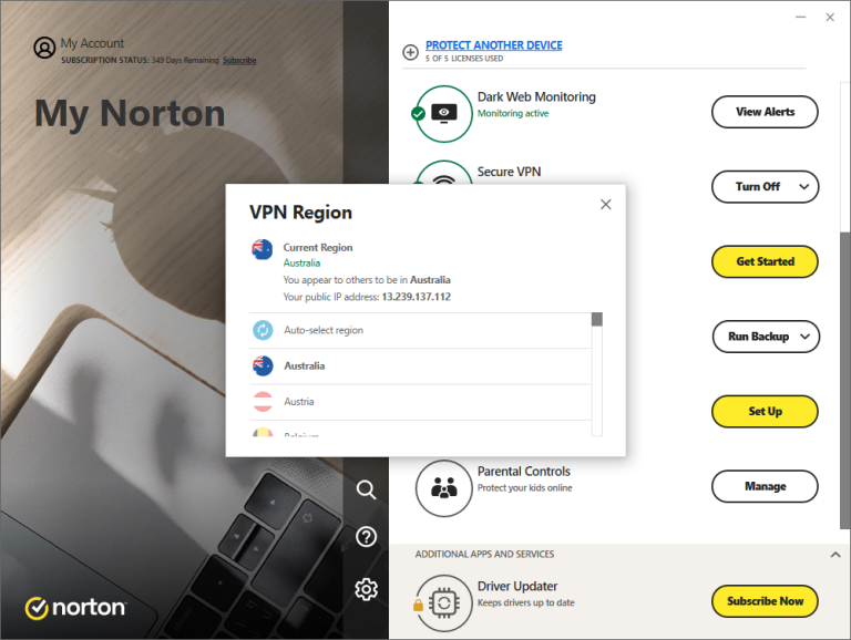  Võimas VPN – Norton 360 Deluxe ülevaade
