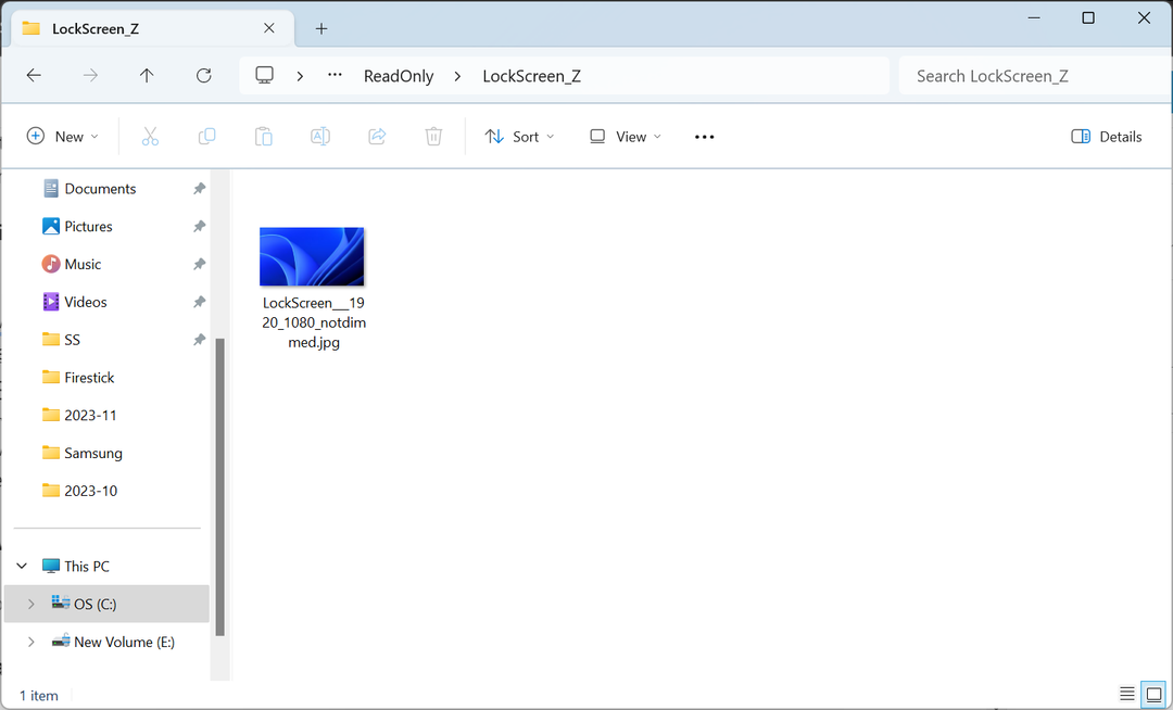 mover imagen para arreglar el fondo de la pantalla de bloqueo vuelve a la pantalla azul Windows 11
