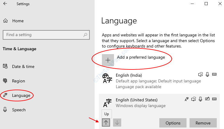 Sprache Windows 10 Set