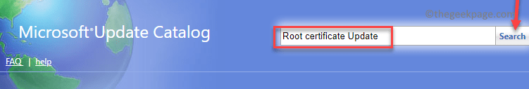 เบราว์เซอร์ เยี่ยมชม Microsoft Update Catalog เว็บไซต์ Root Ceryificate Update ค้นหาขั้นต่ำ (2)