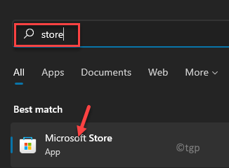 Windows SearchStoreのベストマッチ結果MicrosoftStore