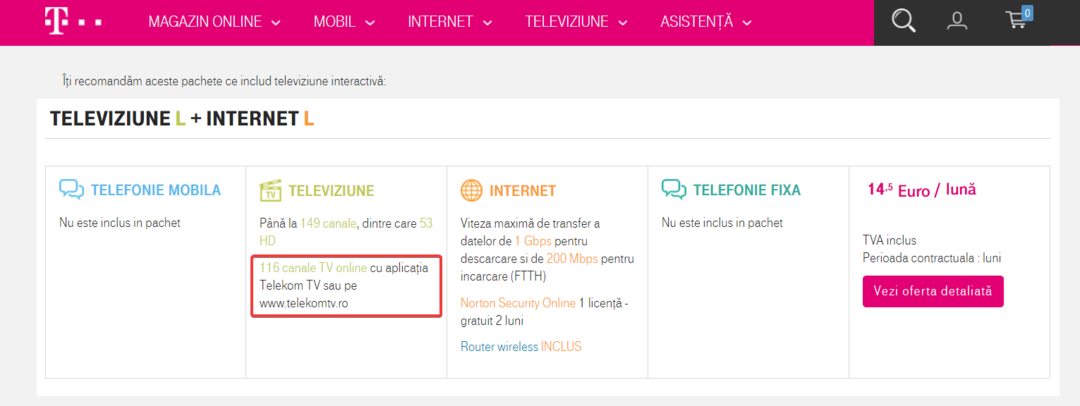 Через Privesti Telekom TV (Orange TV) через Strainate [+ 3 VPN-uri]