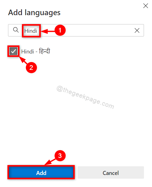 Pridėti kalbų Microsoft Edge Browser Win11