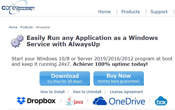 Уебсайт AlwaysOn - OneDrive не може да работи с пълни права на администратор