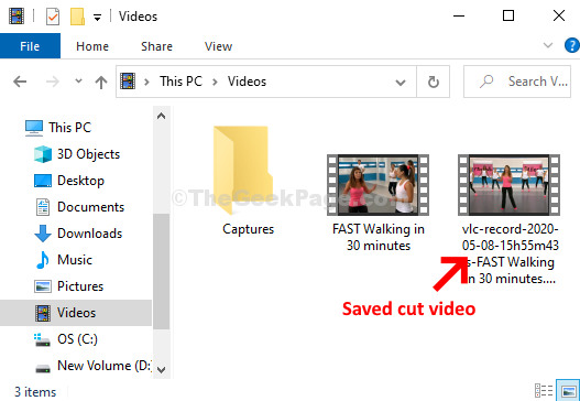 Video Folder Saved Cut Videoer