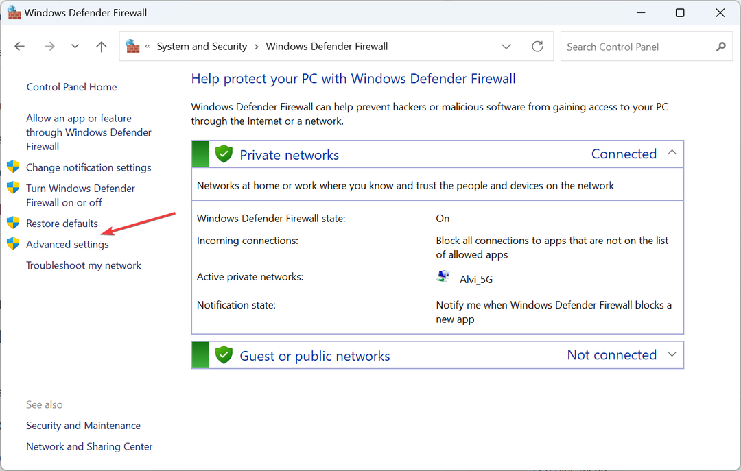 papildu iestatījumi, lai bloķētu piekļuvi internetam noteiktām programmām operētājsistēmā Windows 11