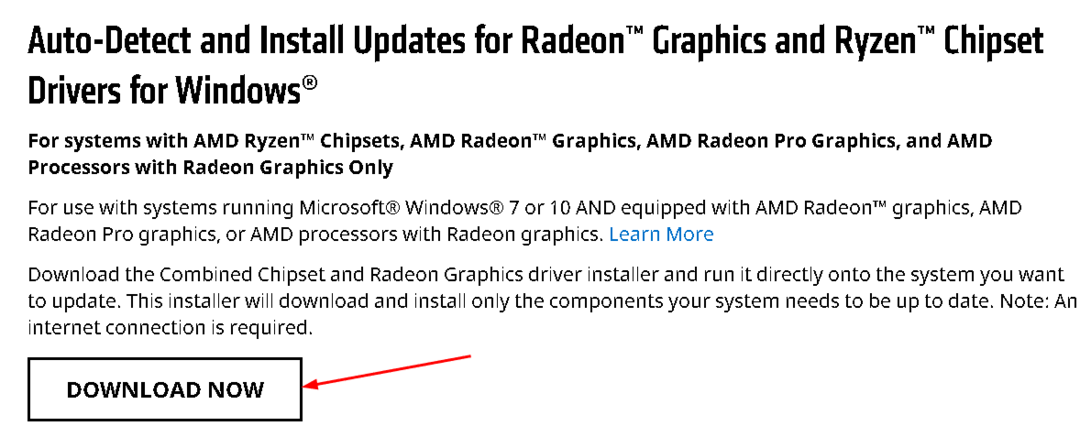 AMD تنزيل برامج تشغيل Windows1