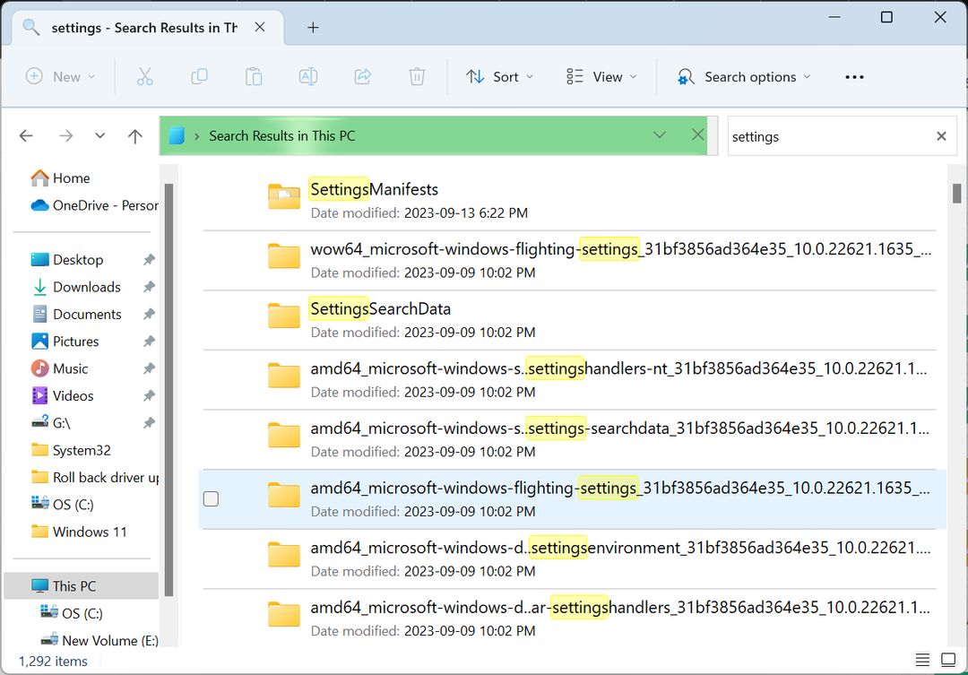 meklējiet operētājsistēmā Windows 11, izmantojot File Explorer