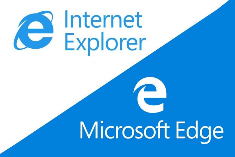 Internet Explorer foretrukne Microsoft Edge
