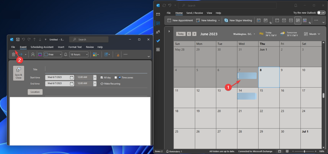 Jak zkopírovat schůzku v kalendáři aplikace Outlook na jiný den