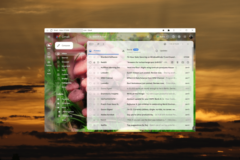 Aplikacija Gmail za Windows