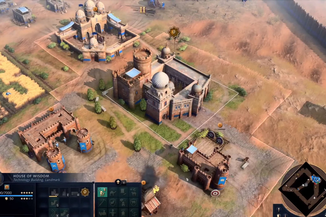 Můžeme ve Age of Empires 4 otáčet budovy?