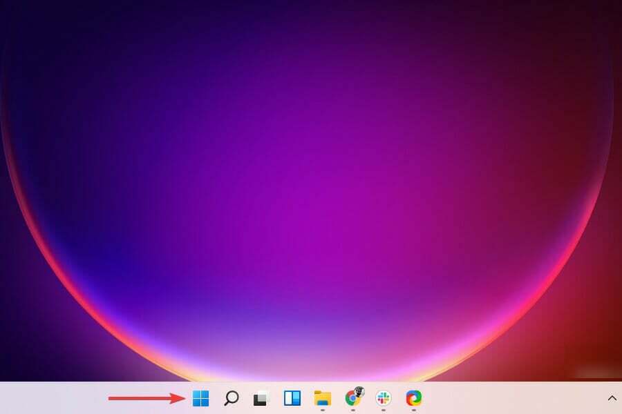 abra o menu Iniciar para consertar o Windows 11 travado no modo tablet