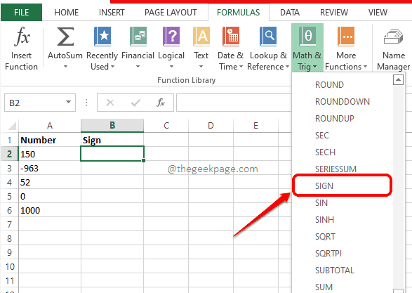 Hoe de SIGN-functie te gebruiken om erachter te komen of een getal positief of negatief is in Excel