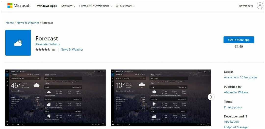 5 Aplikasi Cuaca Terbaik Untuk Windows 11