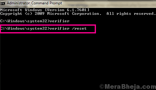 Cmd Reset Verifierdriver Verifier havaittu rikkomus Windows 10