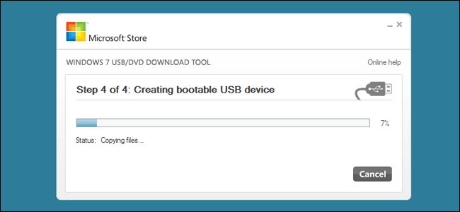 „Windows 7“ USB / DVD atsisiuntimo įrankis