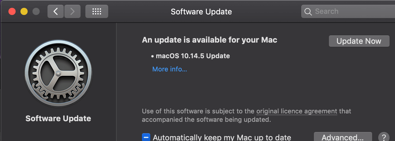 განაახლეთ macOS