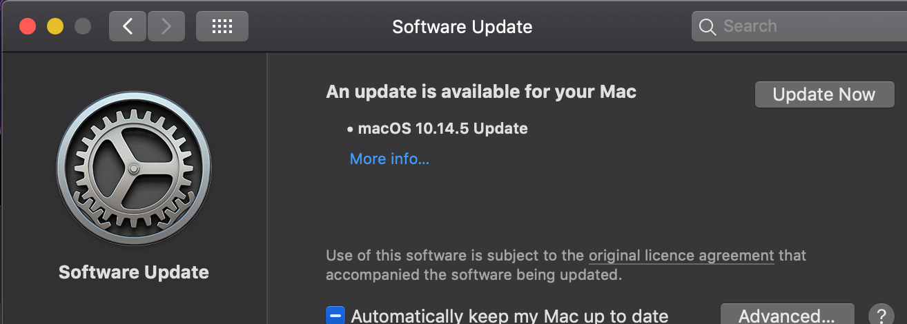 Värskendage macOS-i