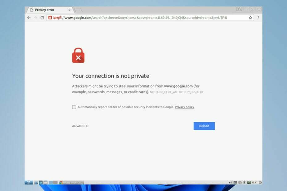 Kuidas Chrome'is sertifikaadivigu ignoreerida ja hoiatused keelata