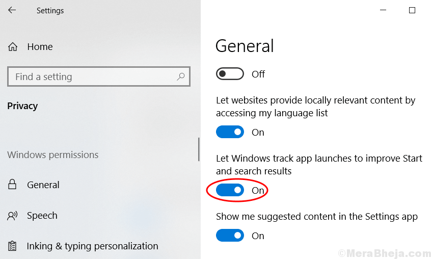 Remediați Afișați cele mai utilizate aplicații Setarea Greyed Out în Windows 10