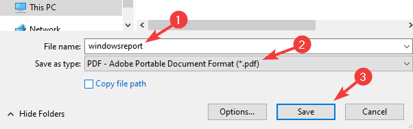 зберегти налаштування snagit зберегти знімок екрана у форматі PDF Windows 10