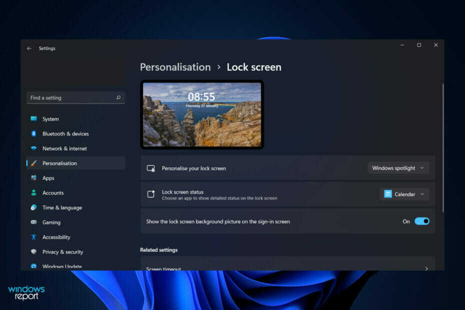 personalizza-blocco schermo personalizza blocco schermo Windows 11