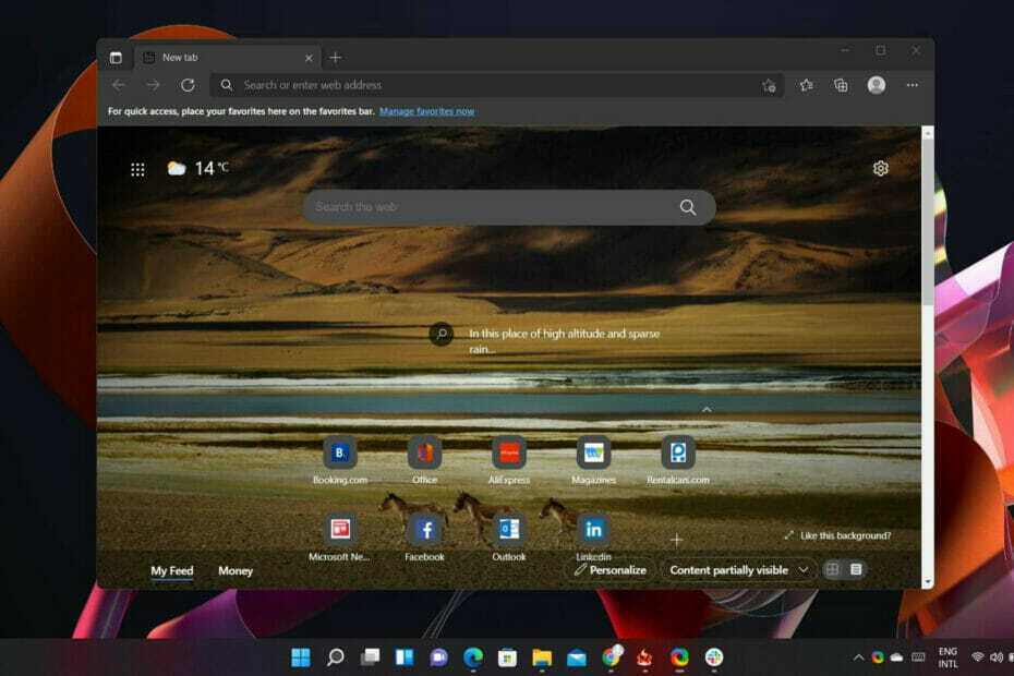 A Microsoft bemutatja a Windows 11 dizájnját az Edge görgetősávjában