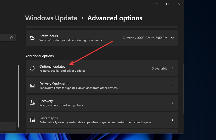 オプションの更新Windows11ネットワークドライバー