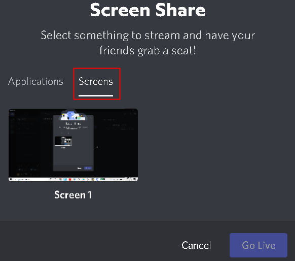 Discord Screen Share Screen Min