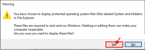 Cómo ver archivos de sistema ocultos en Windows 10