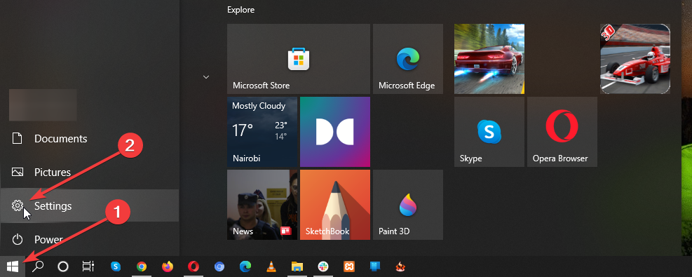Windowsin käynnistys ja asetukset - Opera-selaimen mikrofoni ei toimi