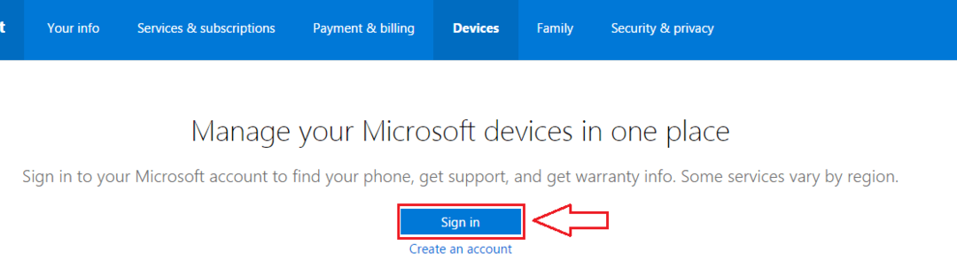 Miten löydän laitteen -ominaisuuden päälle / pois päältä Windows 10: ssä