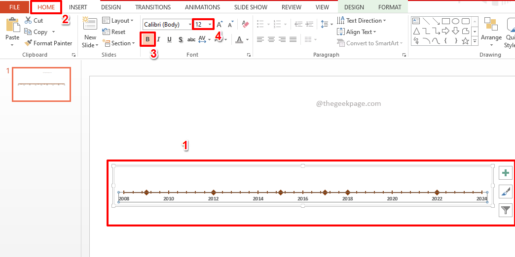Cómo crear una línea de tiempo usando MS PowerPoint