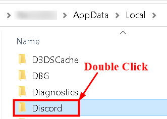Discord-map Lokale app-gegevens Min