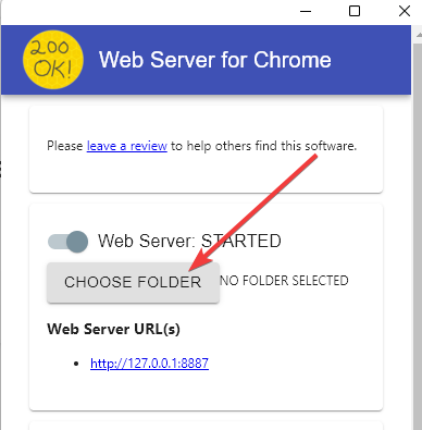 Chrome'il pole lubatud kohalikku ressurssi laadida