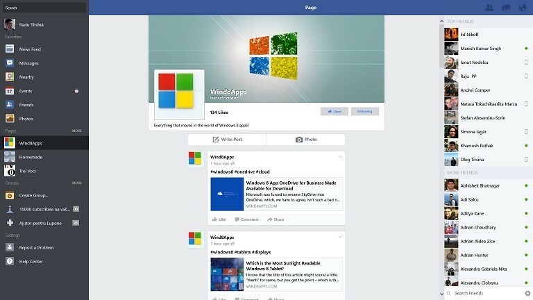 Windows 8.1, 10 Aplikacja Facebook otrzymuje ważne nowe funkcje