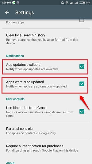 أوقف متجر Google Play من التحديث التلقائي للتطبيقات في Android عبر wifi