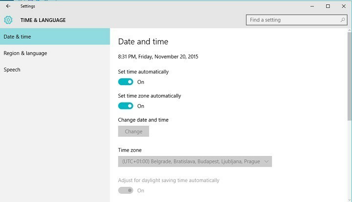Jūsu laika josla tagad var automātiski pārslēgties operētājsistēmā Windows 10