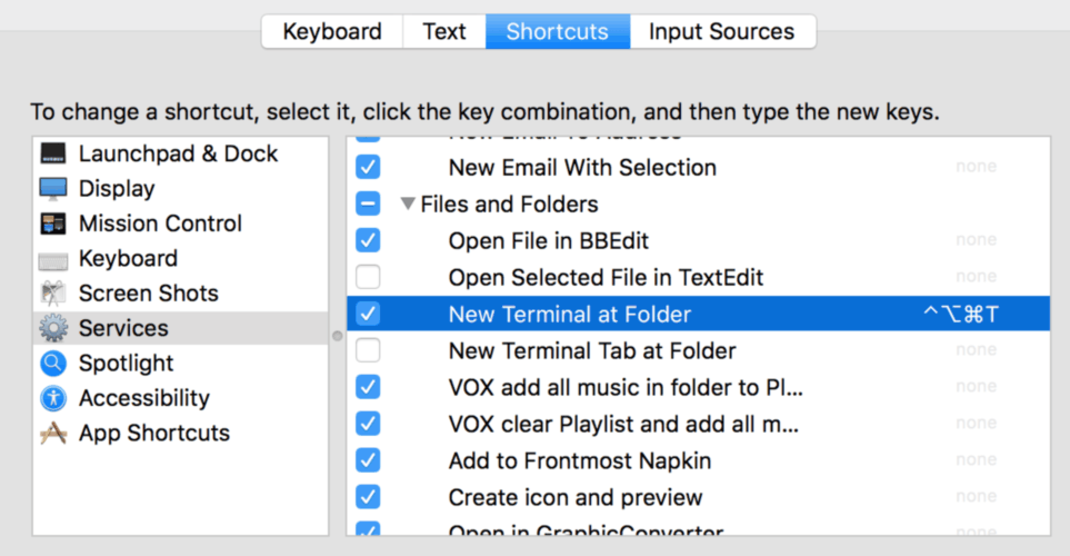 Как открыть папку в терминале Mac OS X с помощью Finder