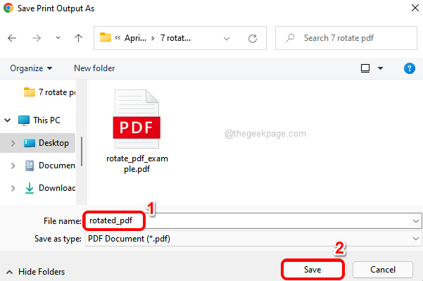8 บันทึกไฟล์ PDF ใหม่ Min
