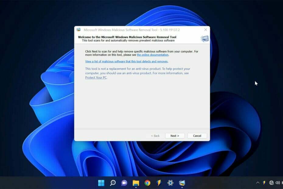 أداة إزالة البرامج الضارة لـ Windows