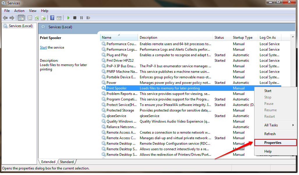Correzione Il servizio spooler di stampa non è in esecuzione Errore in Windows 7/8/10