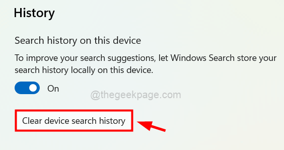 Ștergeți istoricul căutărilor dispozitivului 11zon