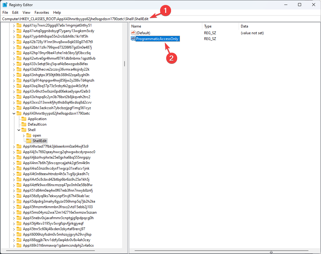 Windows 11 elimina editarea cu clipchamp _Registry Editor